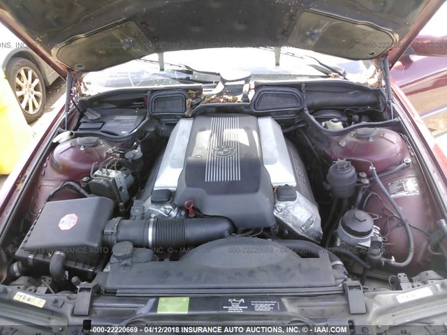 WBAGH8331XDP03635 - 1999 BMW 740 IL BURGUNDY photo 10