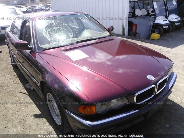 WBAGH8331XDP03635 - 1999 BMW 740 IL BURGUNDY photo 6
