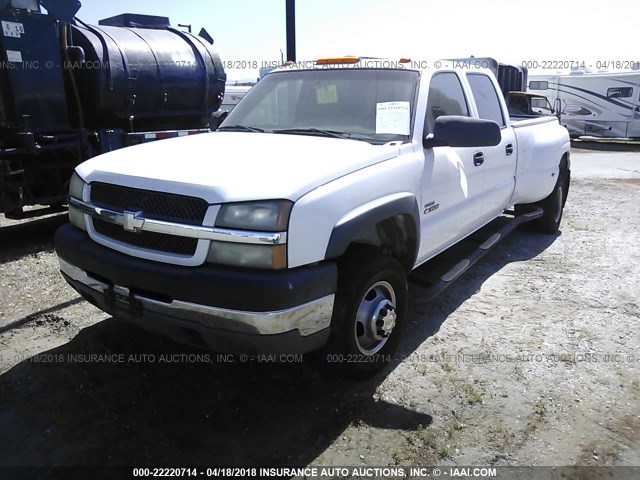 1GCJC33123F101480 - 2003 CHEVROLET C3500 CREWCAB  WHITE photo 2