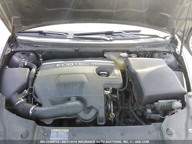 1G1ZC5EB9A4165330 - 2010 CHEVROLET MALIBU 1LT 灰色 照片 10