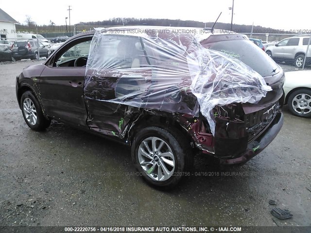 KM8J3CA46HU385028 - 2017 HYUNDAI TUCSON LIMITED/SPORT AND ECO/SE MAROON photo 3