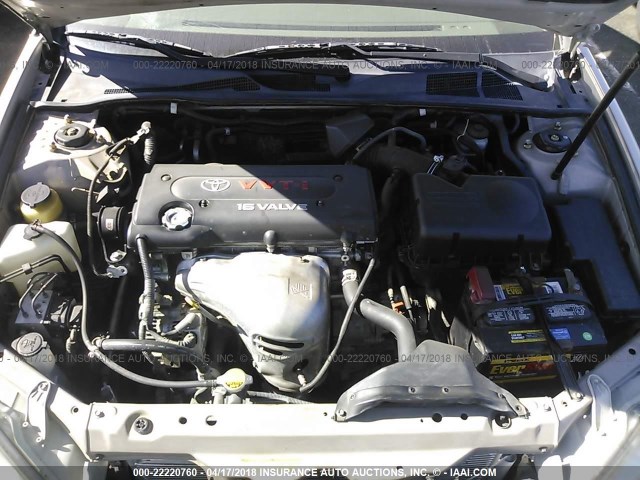 4T1BE30K82U505630 - 2002 TOYOTA CAMRY LE/XLE/SE TAN photo 10