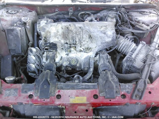 1G2WP12K0YF325593 - 2000 PONTIAC GRAND PRIX GT RED photo 10