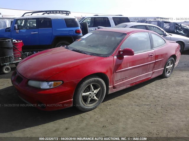 1G2WP12K0YF325593 - 2000 PONTIAC GRAND PRIX GT RED photo 2