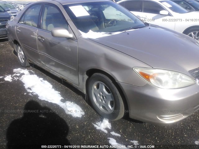 4T1BF32K52U019125 - 2002 TOYOTA CAMRY LE/XLE/SE ბეჟი ფოტო 6