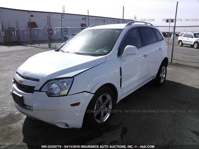 3GNAL3EK9ES532278 - 2014 CHEVROLET CAPTIVA LT WHITE photo 2