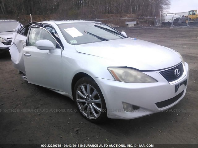 JTHCK262962005110 - 2006 LEXUS IS 250 WHITE photo 1