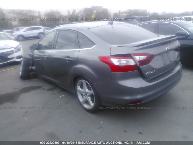 1FADP3J22EL169527 - 2014 FORD FOCUS TITANIUM GRAY photo 3