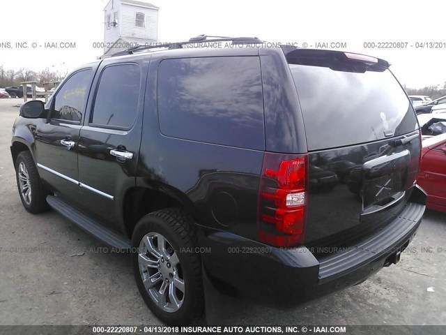 1GNUKBE04AR183228 - 2010 CHEVROLET TAHOE K1500 LT BLACK photo 3