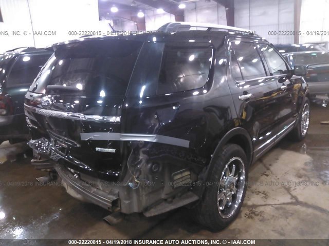 1FMHK7F90CGA51355 - 2012 FORD EXPLORER LIMITED BLACK photo 4