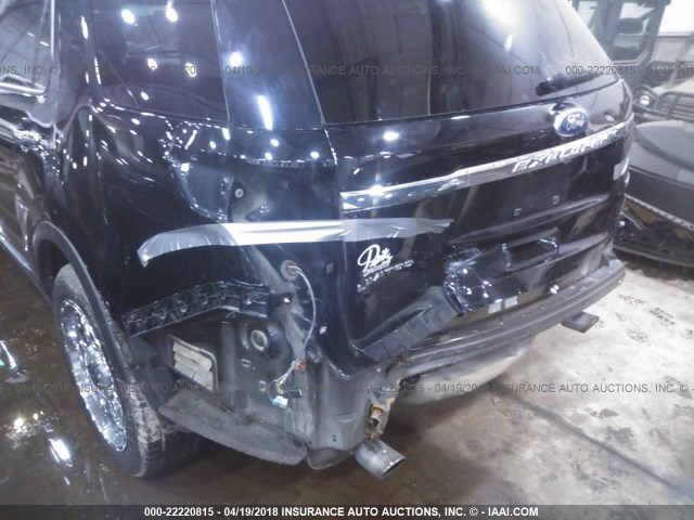 1FMHK7F90CGA51355 - 2012 FORD EXPLORER LIMITED BLACK photo 6