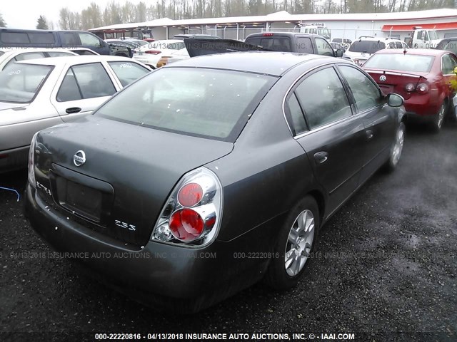 1N4AL11D35N453774 - 2005 NISSAN ALTIMA S/SL GRAY photo 4