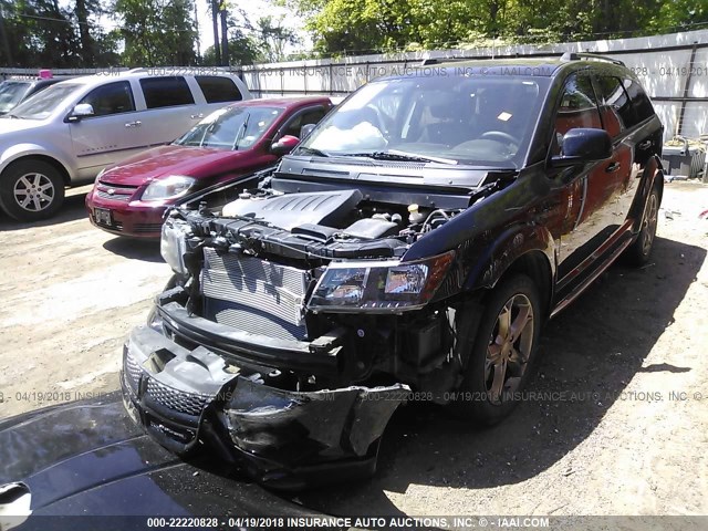 3C4PDCGG6GT132667 - 2016 DODGE JOURNEY CROSSROAD BLACK photo 2