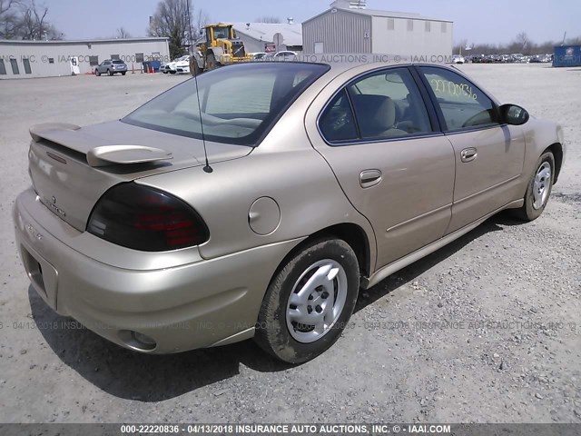 1G2NE52E95M152313 - 2005 PONTIAC GRAND AM SE GOLD photo 4