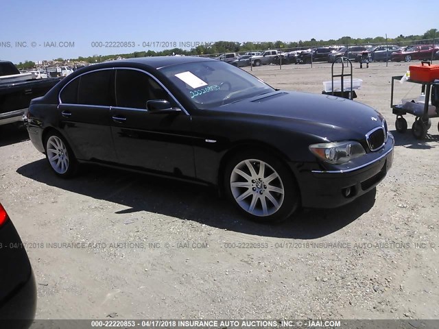 WBAHL83516DT07210 - 2006 BMW 750 I BLACK photo 1