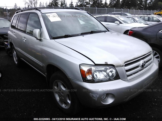 JTEEP21A350129745 - 2005 TOYOTA HIGHLANDER LIMITED SILVER photo 1