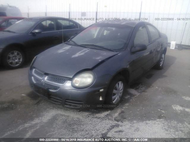 1B3ES26C03D223263 - 2003 DODGE NEON SE GRAY photo 2