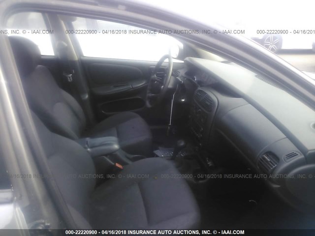 1B3ES26C03D223263 - 2003 DODGE NEON SE GRAY photo 5