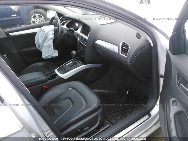 WAUFFAFL7BN012472 - 2011 AUDI A4 PREMIUM PLUS SILVER photo 5