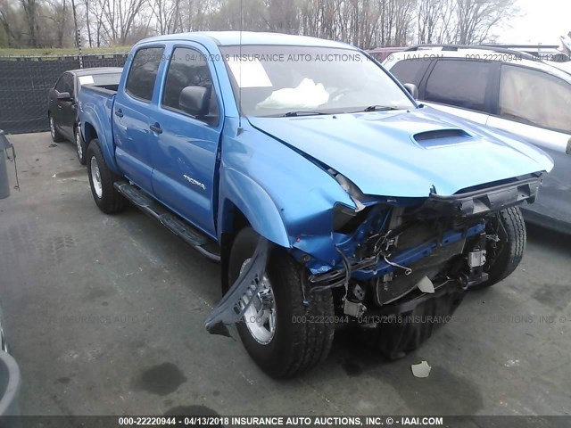 5TELU42N06Z271411 - 2006 TOYOTA TACOMA DOUBLE CAB ლურჯი ფოტო 1