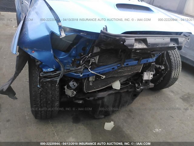 5TELU42N06Z271411 - 2006 TOYOTA TACOMA DOUBLE CAB ლურჯი ფოტო 6