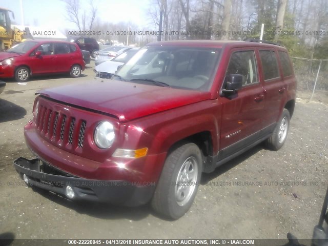 1C4NJRBB1GD781751 - 2016 JEEP PATRIOT SPORT RED photo 2