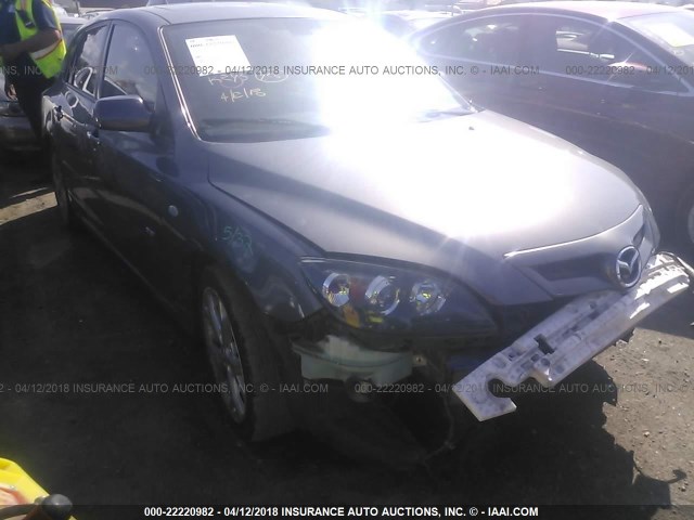 JM1BK344281146939 - 2008 MAZDA 3 HATCHBACK GRAY photo 1