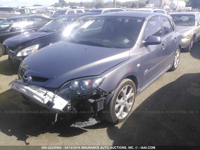 JM1BK344281146939 - 2008 MAZDA 3 HATCHBACK GRAY photo 2