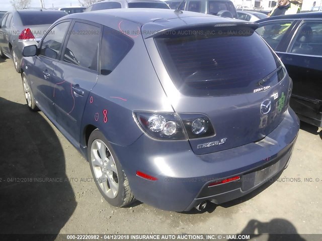 JM1BK344281146939 - 2008 MAZDA 3 HATCHBACK GRAY photo 3