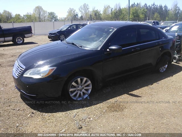 1C3CCBBB6DN600369 - 2013 CHRYSLER 200 TOURING BLACK photo 2