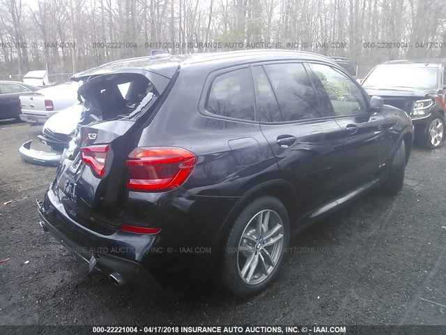 5UXTR9C52JLC73487 - 2018 BMW X3 XDRIVEM40I BLACK photo 4