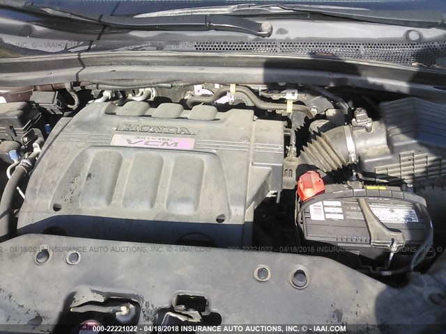 5FNRL38748B065254 - 2008 HONDA ODYSSEY EXL მუქწითელი ფოტო 10