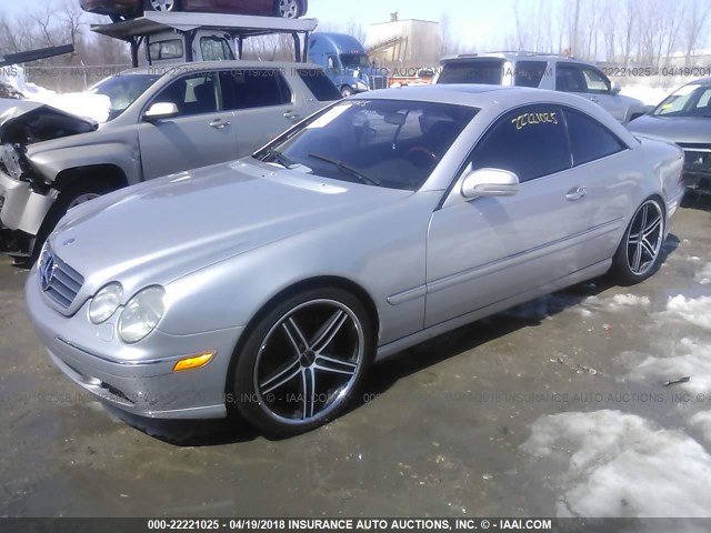 WDBPJ75J5YA002448 - 2000 MERCEDES-BENZ CL 500 SILVER photo 2