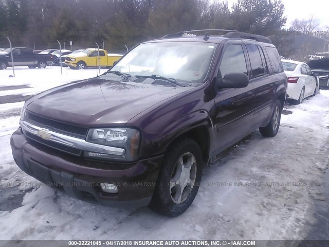 1GNET16M566120824 - 2006 CHEVROLET TRAILBLAZER EXT LS/EXT LT MAROON photo 2