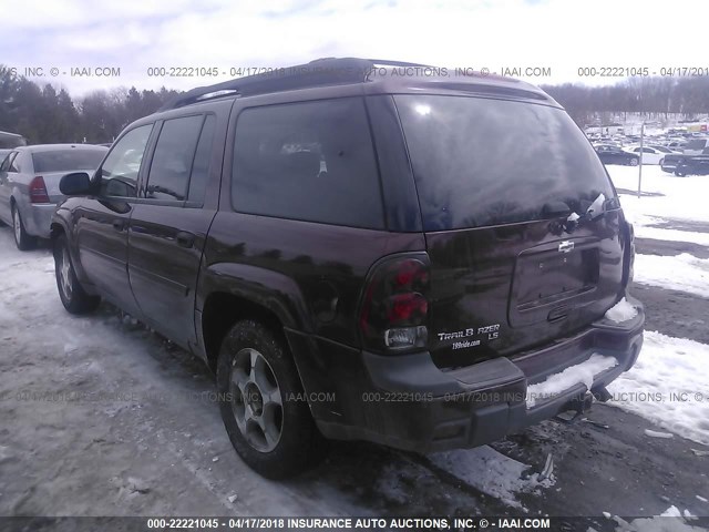 1GNET16M566120824 - 2006 CHEVROLET TRAILBLAZER EXT LS/EXT LT MAROON photo 3