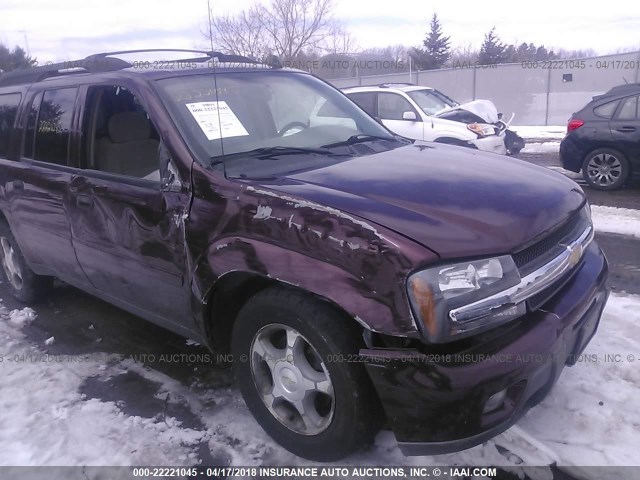 1GNET16M566120824 - 2006 CHEVROLET TRAILBLAZER EXT LS/EXT LT MAROON photo 6