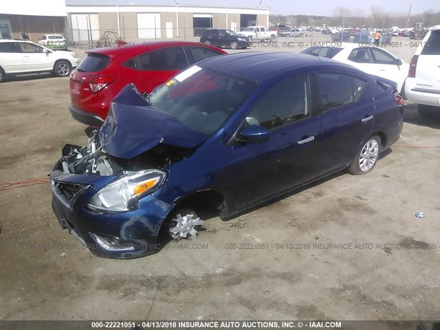 3N1CN7AP1JL852741 - 2018 NISSAN VERSA S/S PLUS/SV/SL Dark Blue photo 2