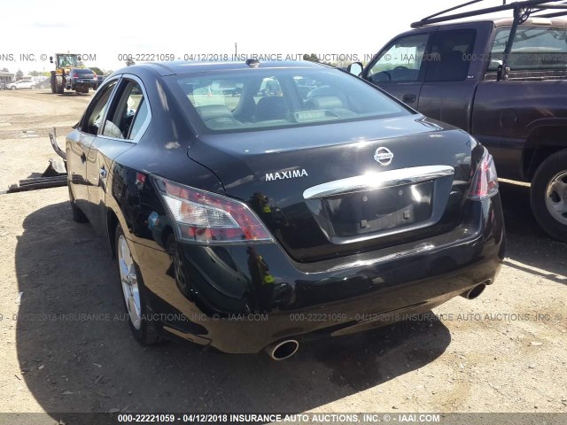 1N4AA5AP4CC816941 - 2012 NISSAN MAXIMA S/SV BLACK photo 3