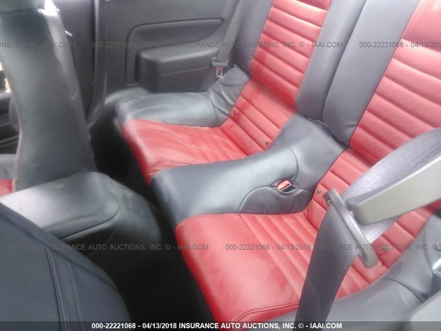 1ZVHT82HX85114403 - 2008 FORD MUSTANG GT წითელი ფოტო 8