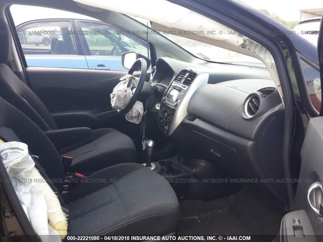 3N1CE2CP6HL353587 - 2017 NISSAN VERSA NOTE S/S PLUS/SV/SL/SR BLACK photo 5