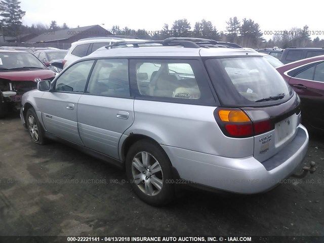 4S3BH815147635008 - 2004 SUBARU LEGACY OUTBACK H6 3.0 SPECIAL SILVER photo 3