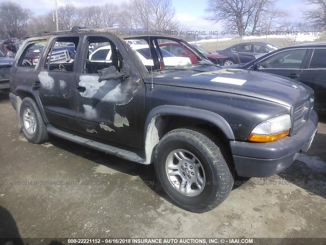 1D4HS38Z93F605267 - 2003 DODGE DURANGO SPORT GRAY photo 1