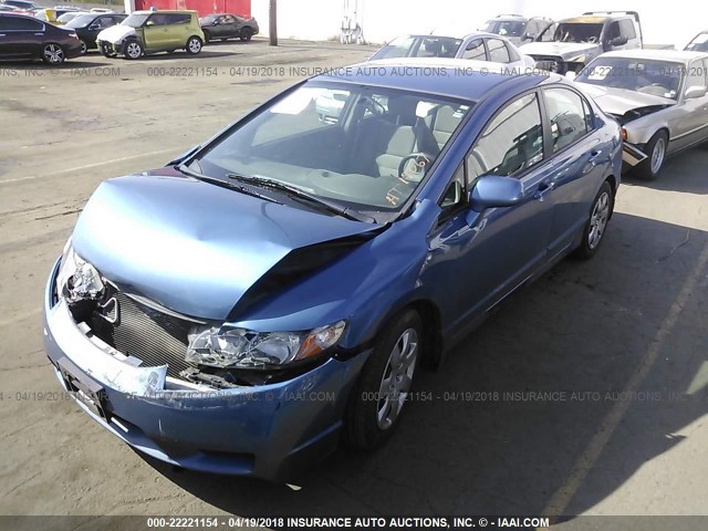 19XFA1F55AE070747 - 2010 HONDA CIVIC LX 蓝色 照片 2