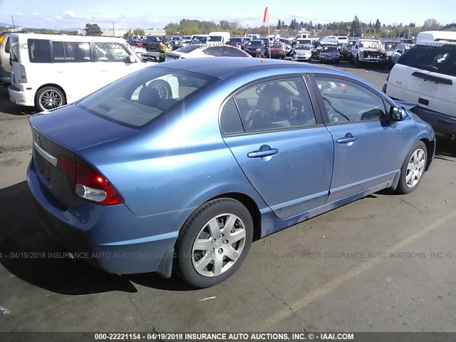 19XFA1F55AE070747 - 2010 HONDA CIVIC LX 蓝色 照片 4