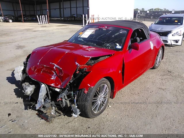 JN1AZ36A74T002668 - 2004 NISSAN 350Z ROADSTER RED photo 2