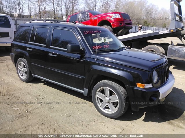 1J8FT48W67D416535 - 2007 JEEP PATRIOT LIMITED BLACK photo 1