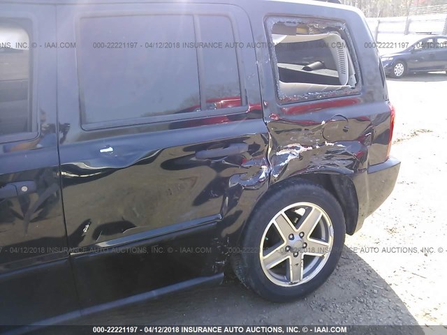 1J8FT48W67D416535 - 2007 JEEP PATRIOT LIMITED BLACK photo 6