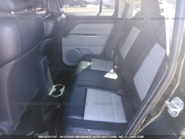 1J8FT48W67D416535 - 2007 JEEP PATRIOT LIMITED BLACK photo 8