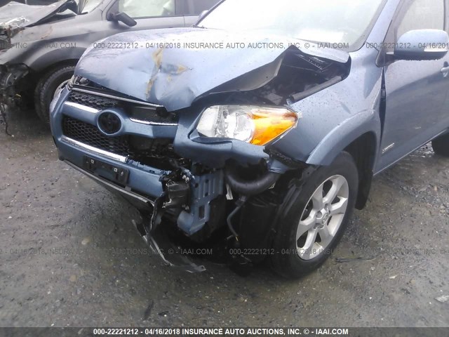 JTMDF4DV3B5047008 - 2011 TOYOTA RAV4 LIMITED BLUE photo 6