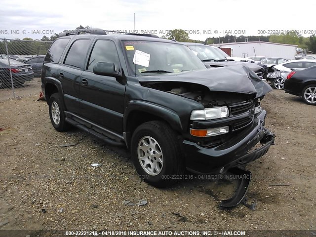 1GNEK13T44R209858 - 2004 CHEVROLET TAHOE K1500 GREEN photo 1